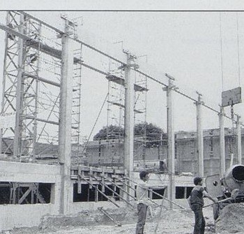 Mai 1990 — le chantier du nouveau gymnase Léo-Lagrange