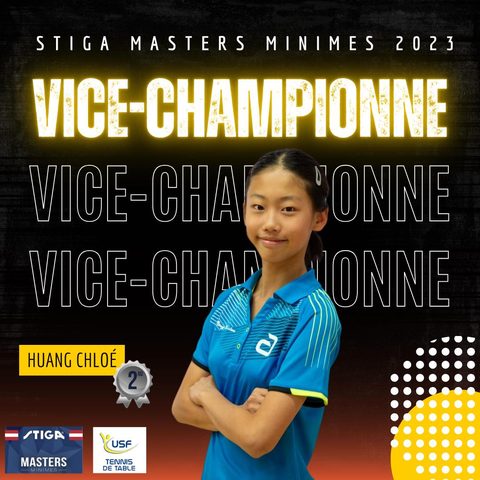 Chloé — Argent Stiga Masters minimes (2023)